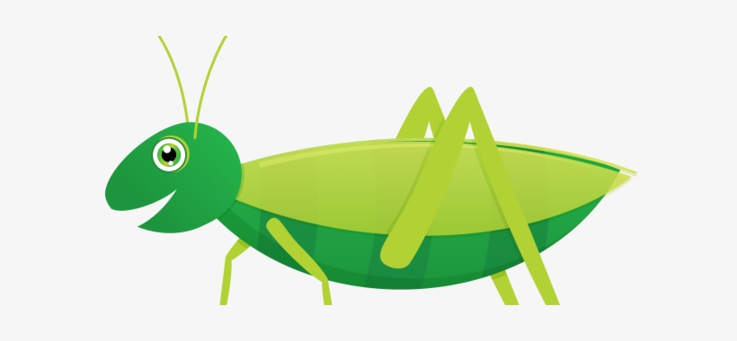 Hearing Crickets Instead Of A Cash Register - Cartoon Grasshopper, transparent png #2858538