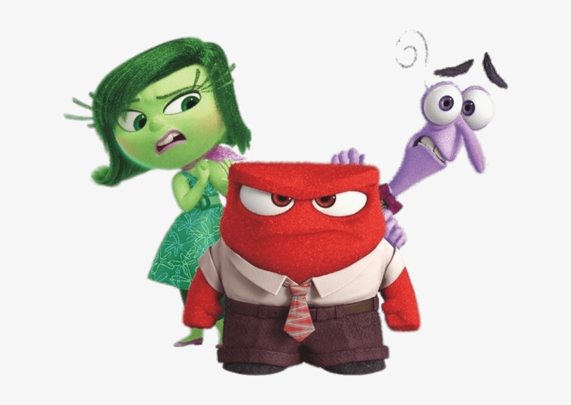 Fear, Anger And Disgust - Inside Out Fan Made Movie, transparent png #2859059
