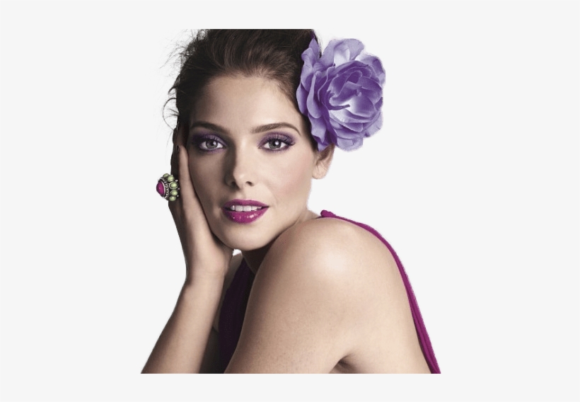 Ashley Greene Flower In The Hair - Ashley Greene Png, transparent png #2860030