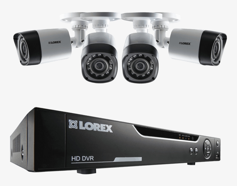 4 Channel Series Security Dvr System With 720p Hd Cameras - Lorex Cctv, transparent png #2860080