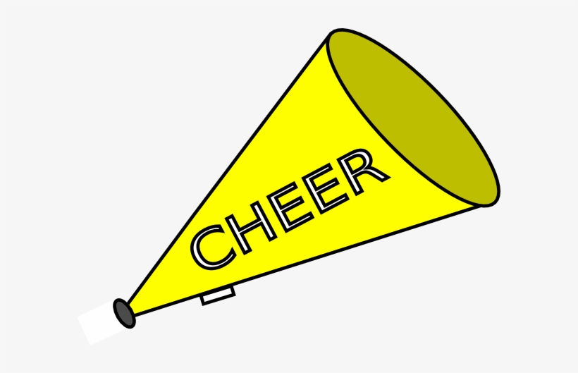 Cheer Megaphone Clipart - Green And Yellow Cheer, transparent png #2860093