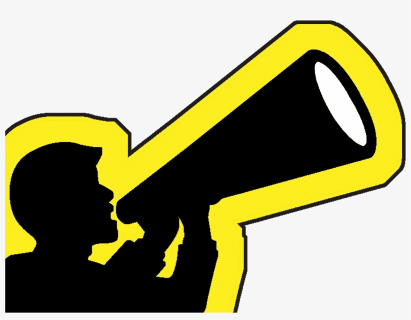 Megaphone Clipart Yellow, transparent png #2860189