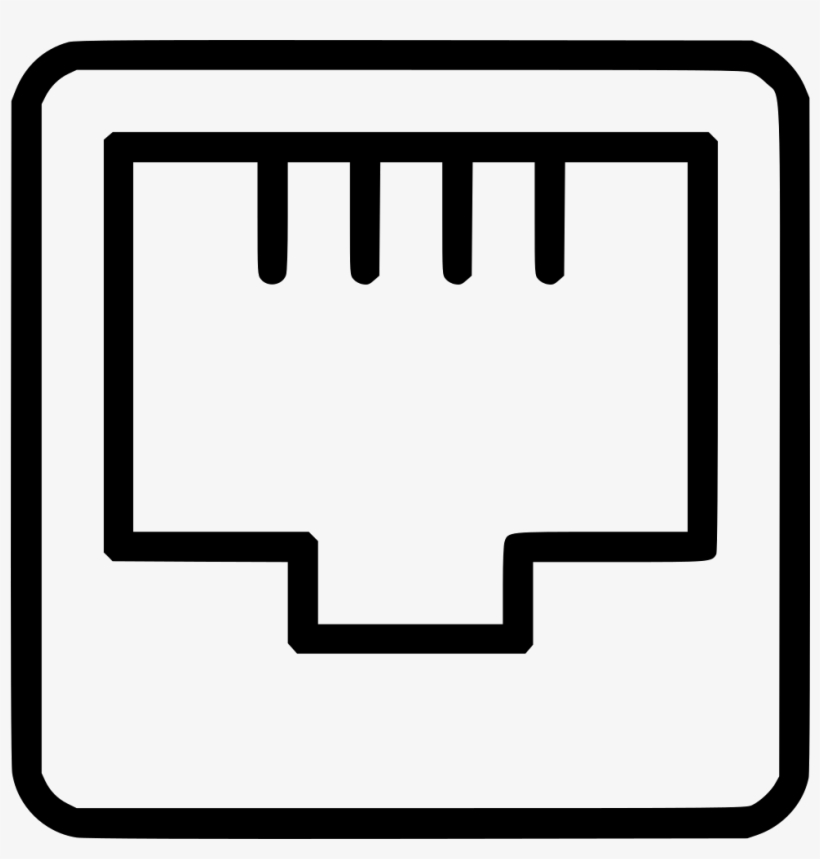 Ethernet Port Internet Connection Network Comments - Ethernet Svg, transparent png #2860264