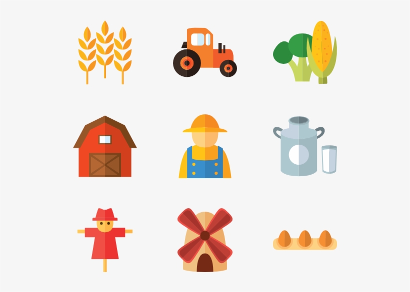 Farm Elements 9 Icons - Flat Icon Farm, transparent png #2860537
