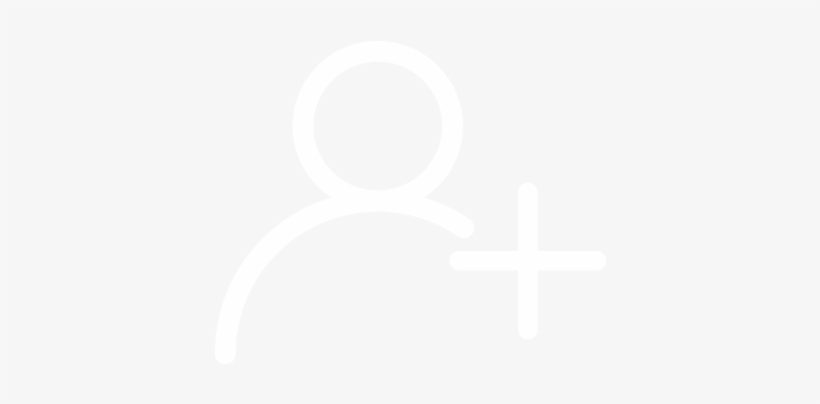 New Account White Icon Person With Plus Sign - Ps4 Logo White Transparent, transparent png #2861054