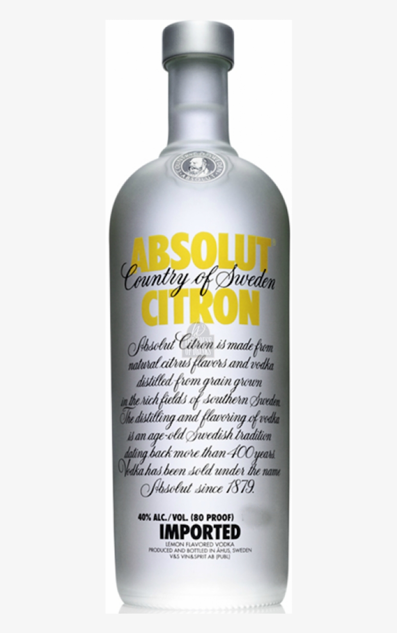 Absolut Vodka Citron 700ml - Absolut Citron Vodka 750ml, transparent png #2861247