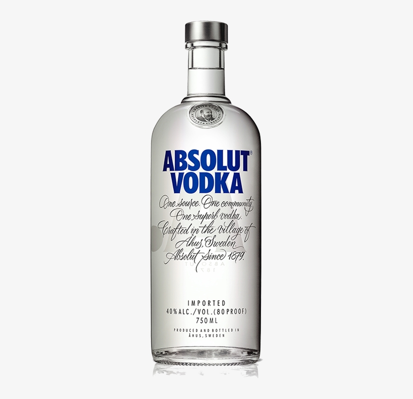 Absolut Original 750ml - Absolut Vodka 1l, transparent png #2861440