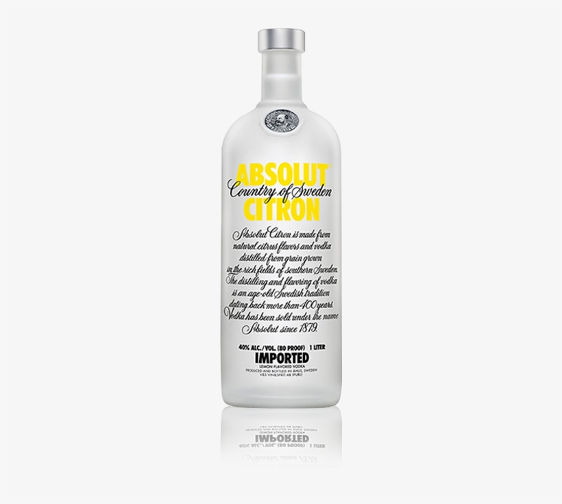 Absolut Citron - Absolut Vodka, transparent png #2861675