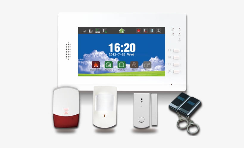 Touch Screen Burglar Alarm System - Smart Alarm System, transparent png #2861725