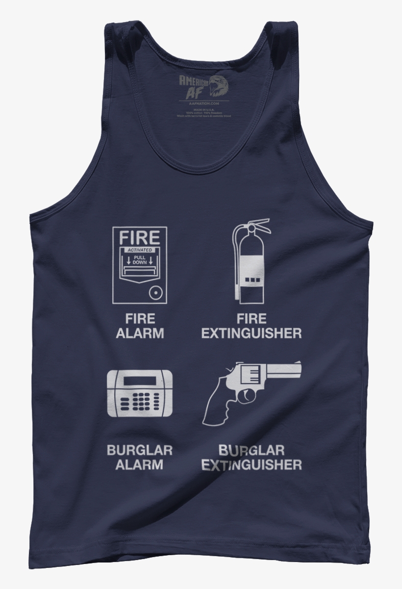 Burglar Extinguisher Burglar Extinguisher Burglar Extinguisher - Burglar Extinguisher - Premium Mens Tank / Navy / 2xl, transparent png #2861859