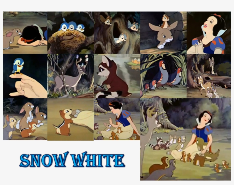 Snow White And The Animals, transparent png #2861947