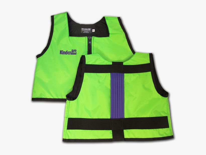 Lime Green And Purple Kinderlift Vest - Green, transparent png #2862219