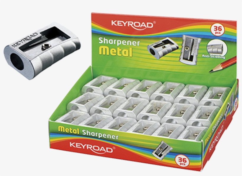 Ořezávátko Keyroad Metal Stříbrné 302932, transparent png #2863013