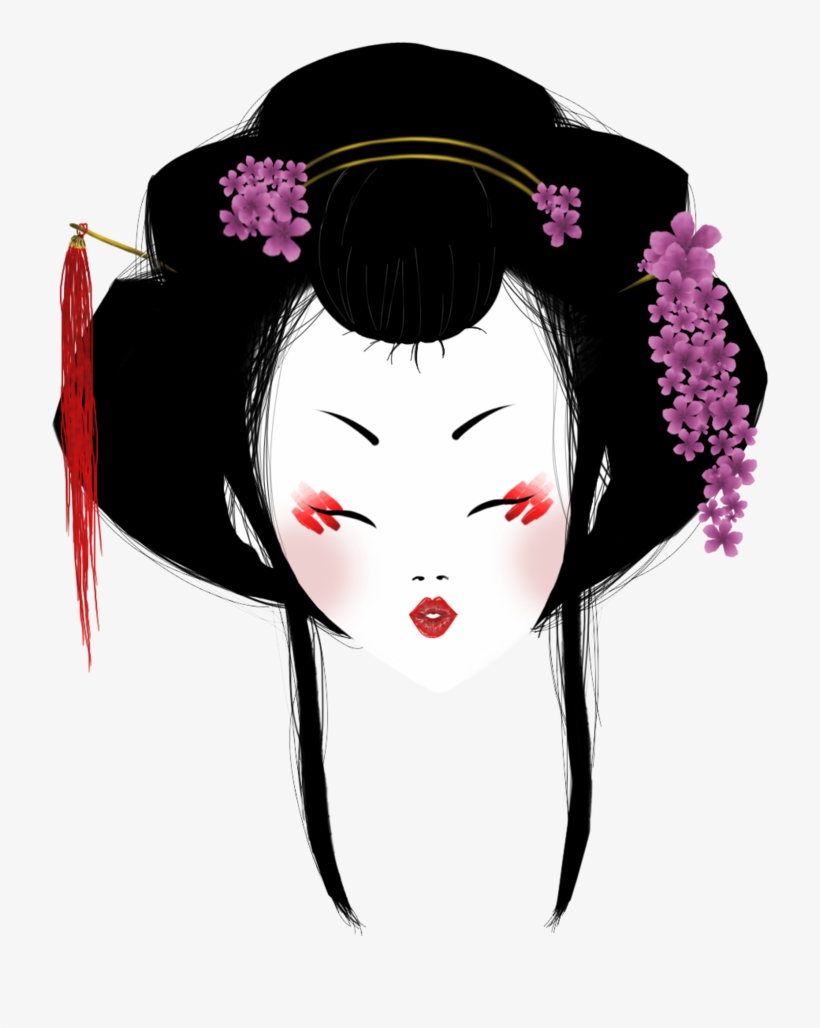 Geisha Illustration Png, transparent png #2863531