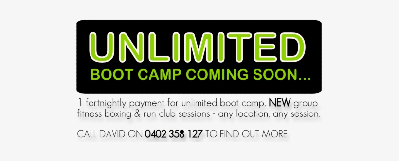 Unlimited Boot Camp Coming Soon - Graphics, transparent png #2863556