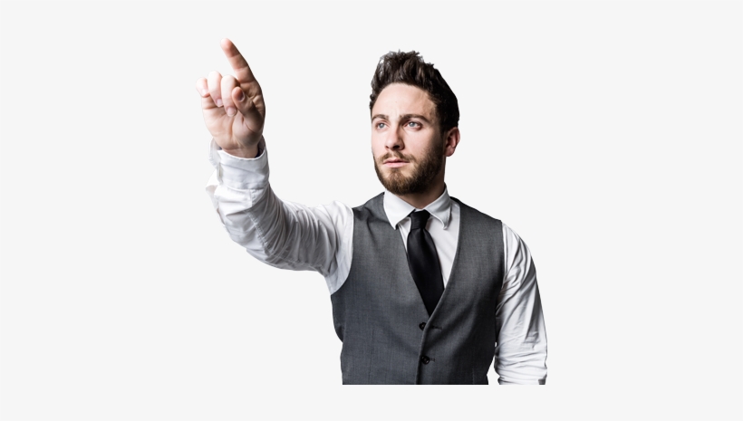 Man Pointing Instivity Capabilities - Businessperson, transparent png #2863581