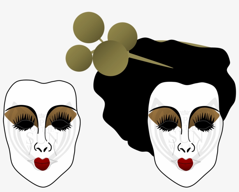 Geisha Mask - Wiki, transparent png #2863606