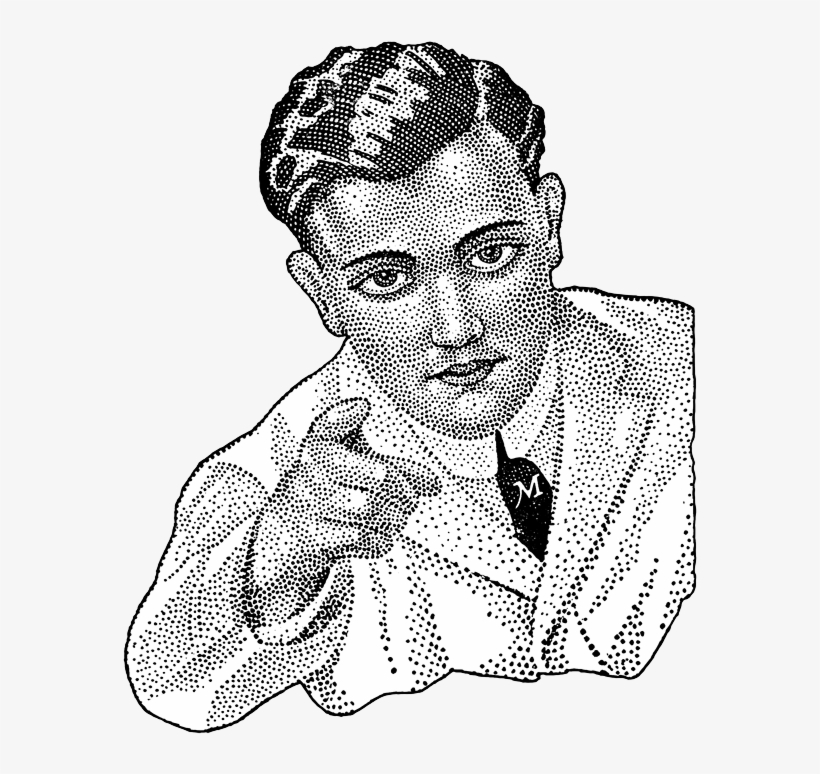 Man Pointing At Audience - Man Pointing At You Drawing, transparent png #2863658