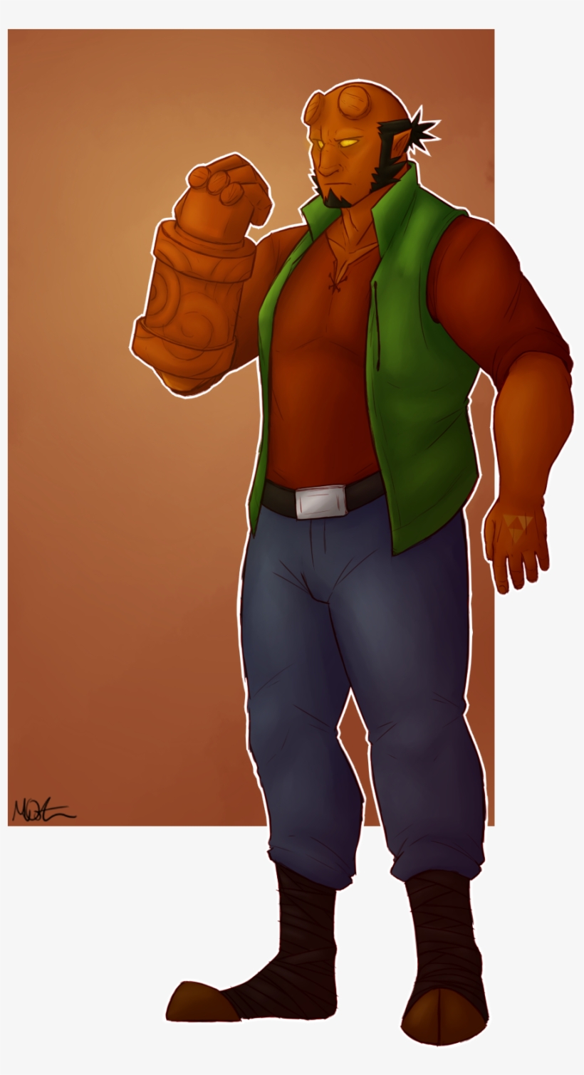 Hellboy Of The Wild - Cartoon, transparent png #2864151
