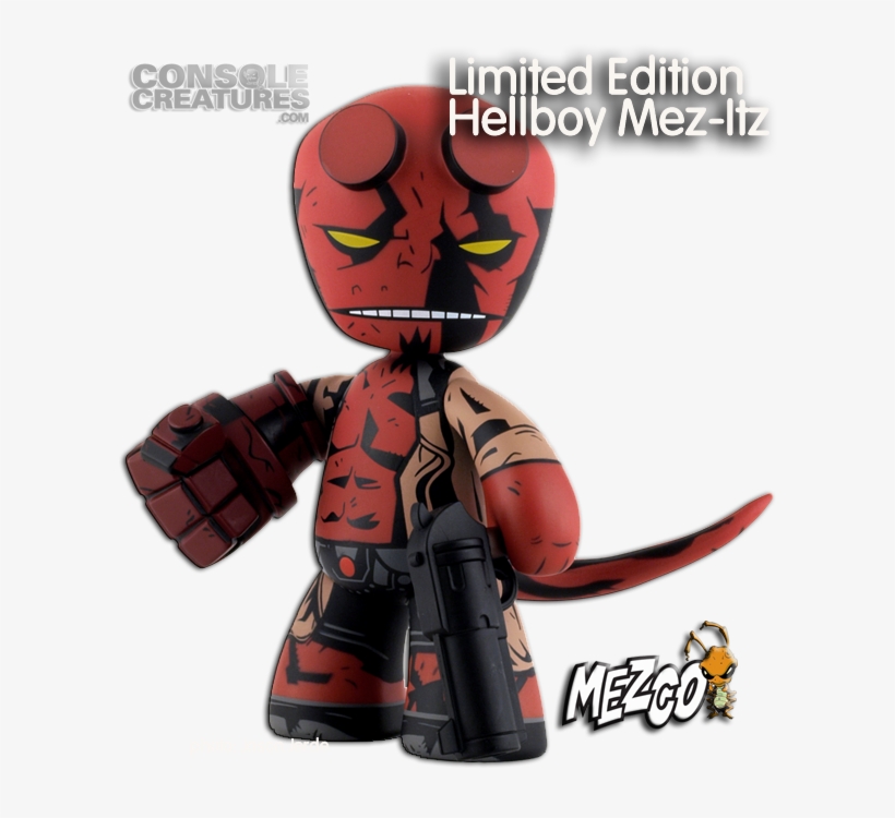 Limited Edition Hellboy Mez Itz From Mezco Toyz - Exclusive Comic-con Hellboy 6 Inch Variant Mezitz Figure, transparent png #2864457