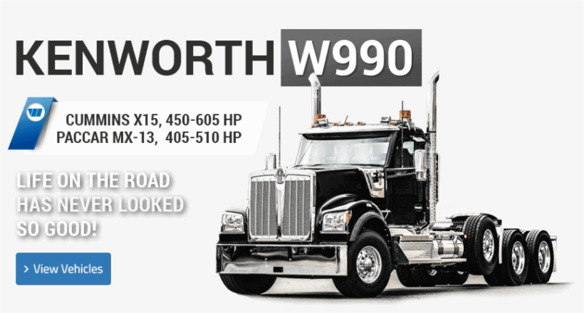 Kenworth T800 - Trailer Truck, transparent png #2865432