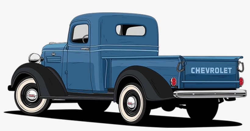 Chevrolet Centennial Truck History - Vintage Chevy Blue, transparent png #2865451