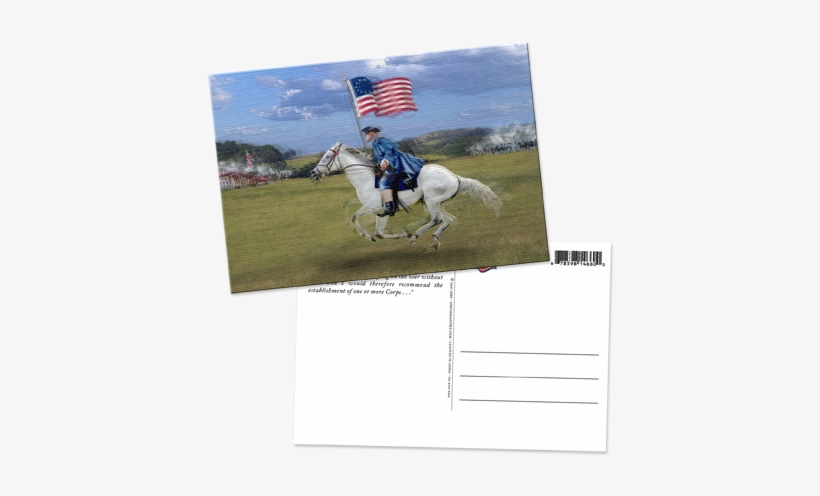 Revolutionary War Solider Lenticular Postcard - Stallion, transparent png #2865630