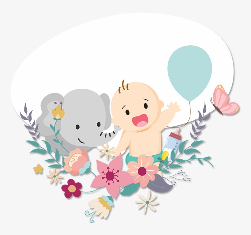 Elephant - Boy Baby Shower Snapchat Filter, transparent png #2865985