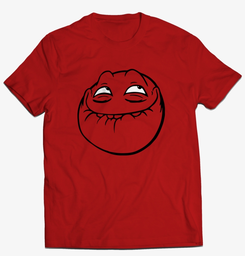 Meme Troll Face - - Red Medium, transparent png #2866024