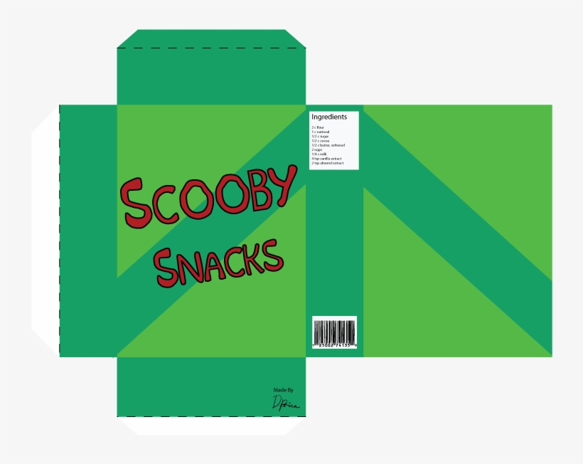 Scooby Snacks Cut Out-01 By Cartoonanimejoker - Scooby Doo Snacks Box -  Free Transparent PNG Download - PNGkey