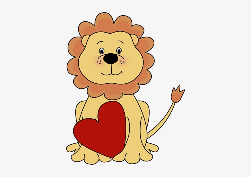 Cute Lion - Happy Valentines Day Lion, transparent png #2866466