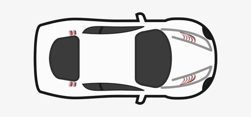Car Icon Top View White Car - Car Icon Top View, transparent png #2866580