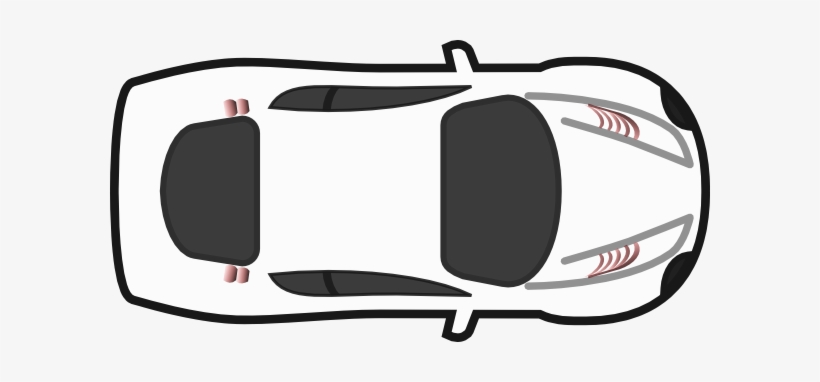 Car Icon Top View White Car - Car Icon Top View, transparent png #2866580
