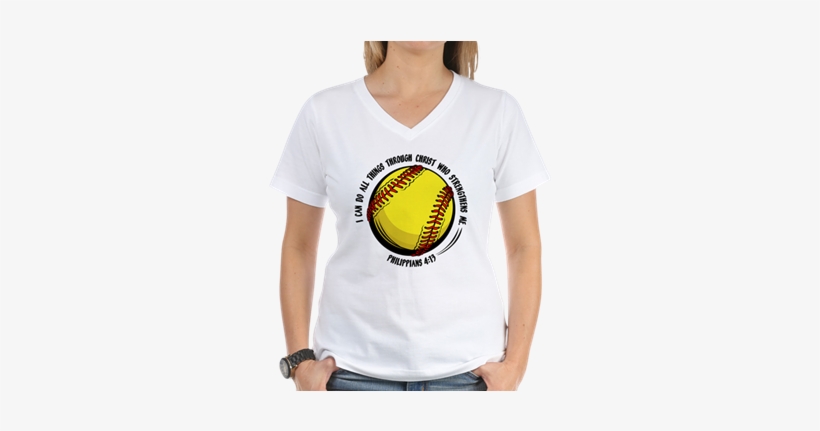 Smiley Thug Life Women's V Neck T Shirt - Philippians 4:13 Journal, transparent png #2866668