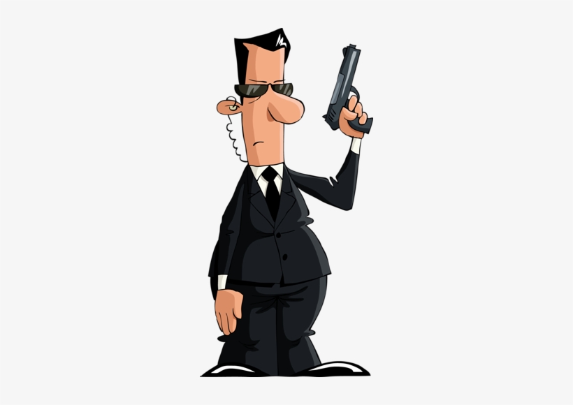 Cartoon Character Of Man With Gun Stock Images, Royalty-free - Bodyguard Cartoon, transparent png #2867139