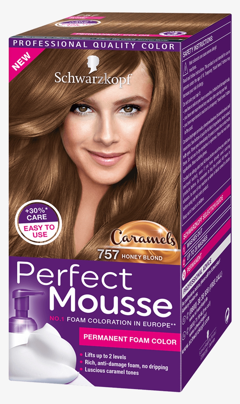 Perfect Mousse Com Caramels 757 Honey Blond - Perfect Mousse Medium Brown, transparent png #2867338
