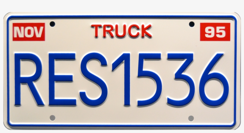 Res1536 Prop Plate Movie Memorabilia From Toy Story - Pizza Planet Truck License Plate, transparent png #2867389