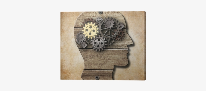 Brain Model Made From Rusty Metal Gears And Gold One - Framework For The Holistic Management Of Schizophrenia, transparent png #2867437