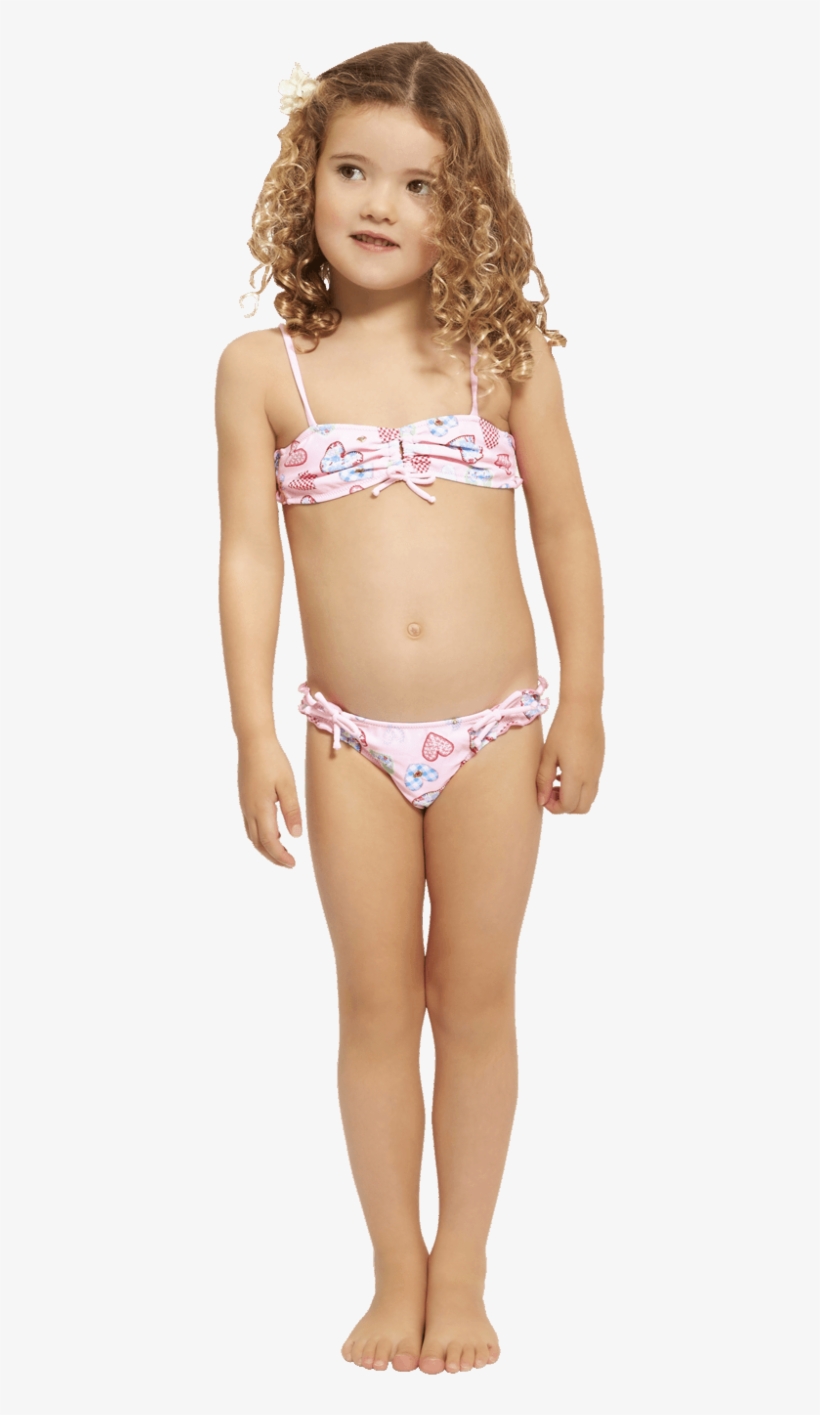 Girls Patchwork Heart Bikini - Girl, transparent png #2867514