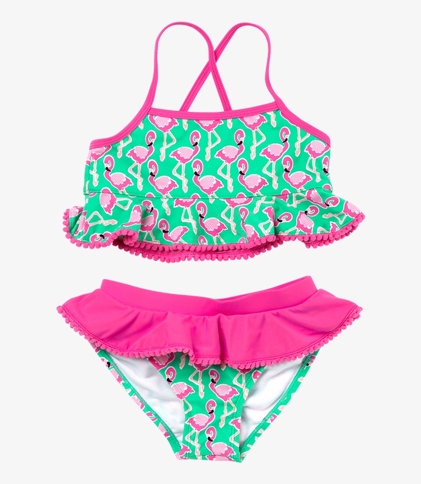 Little Girls Printed Personalized Bathing Suit - Swimsuit, transparent png #2867598