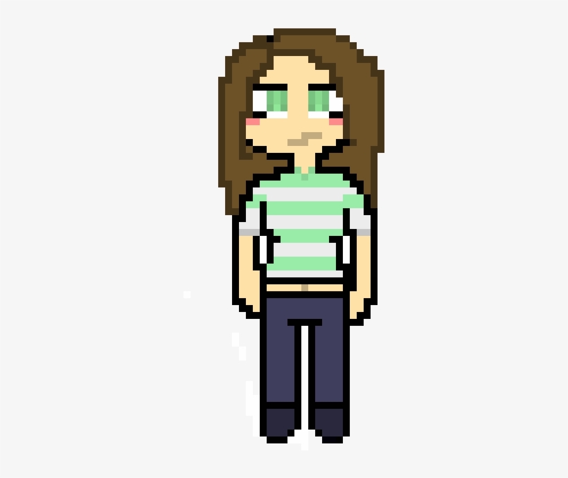 Teenage Girl - Teenage Girl Pixel Art, transparent png #2867772
