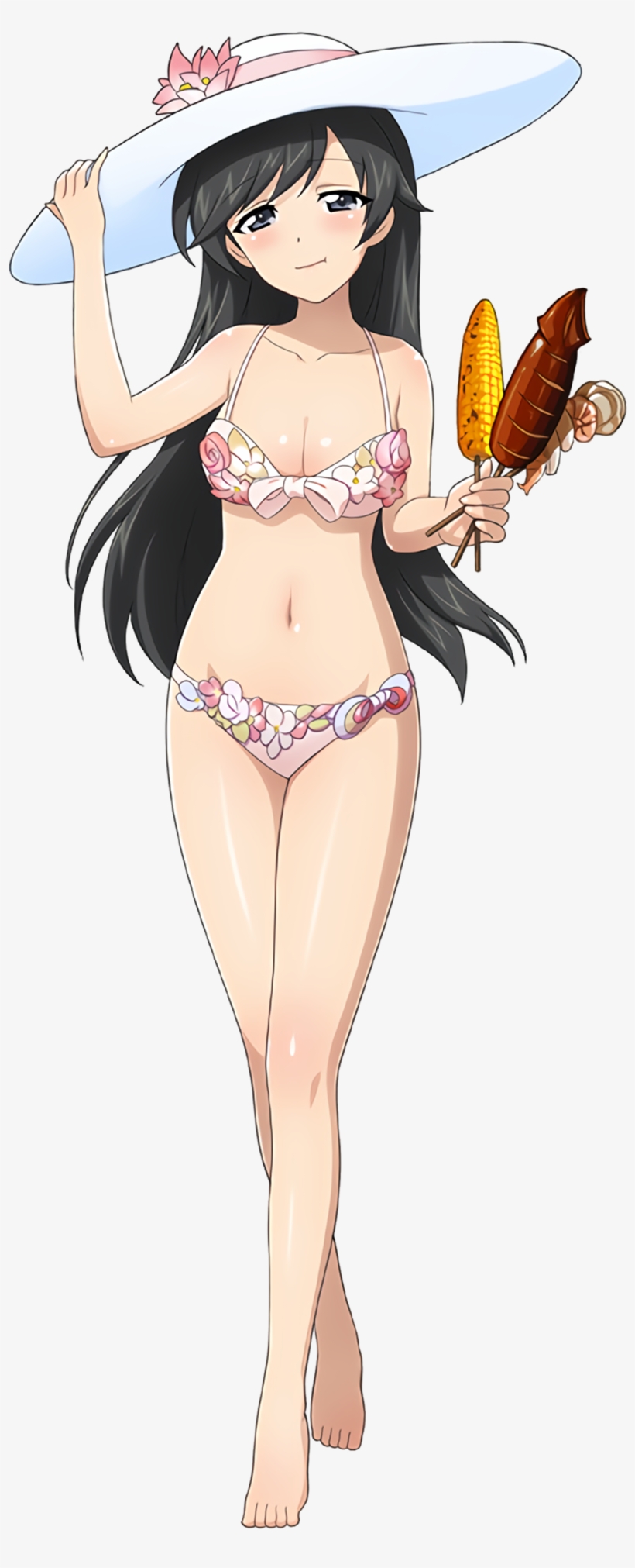 Girls Und Panzer Isuzu Hana Bikini Cleavage Swimsuits - Swimsuit Bottom, transparent png #2867861
