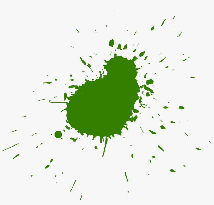 10 Green Paint Splatters - Green Paint Splash Png, transparent png #2867980