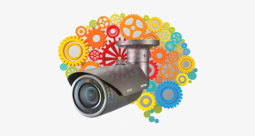 Intelligent Ip Cameras - Brain Gear Clipart, transparent png #2868164