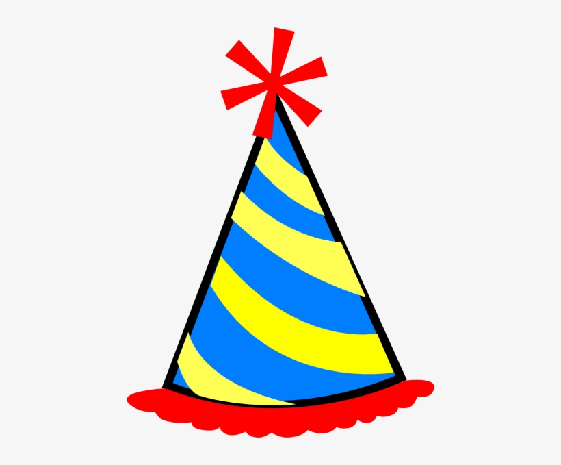 Party Hat Red Blue Yellow Svg Clip Arts 450 X 599 Px Free Transparent Png Download Pngkey