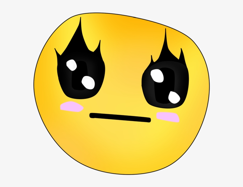 Emo Pokerface Smiley Vrs 2 By Inmoeview On Clipart - Clip Art, transparent png #2868817