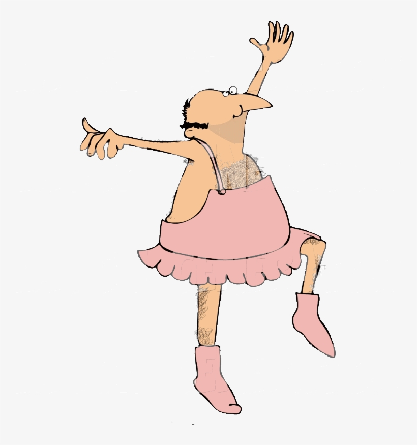 Guy In A Tutu - Man In Tutu Cartoon, transparent png #2868904