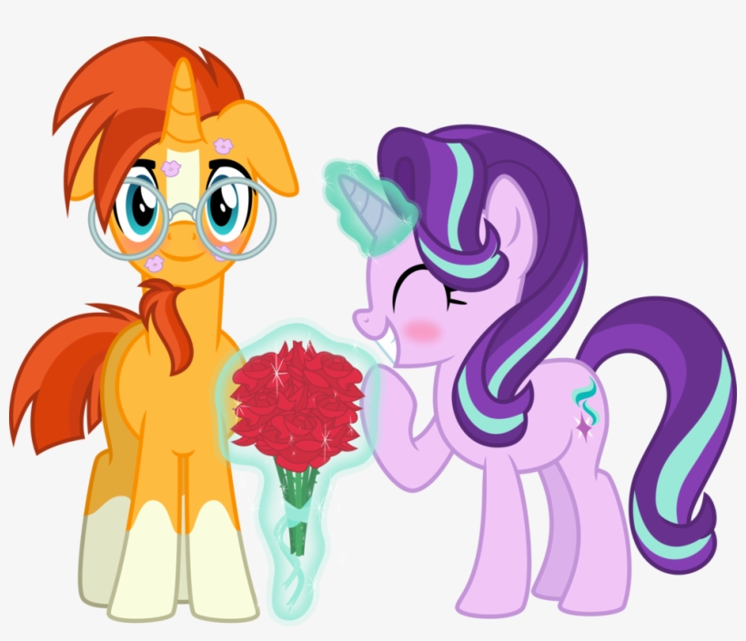 Princess Group - Mlp Sunburst X Starlight Glimmer Kiss, transparent png #2869189