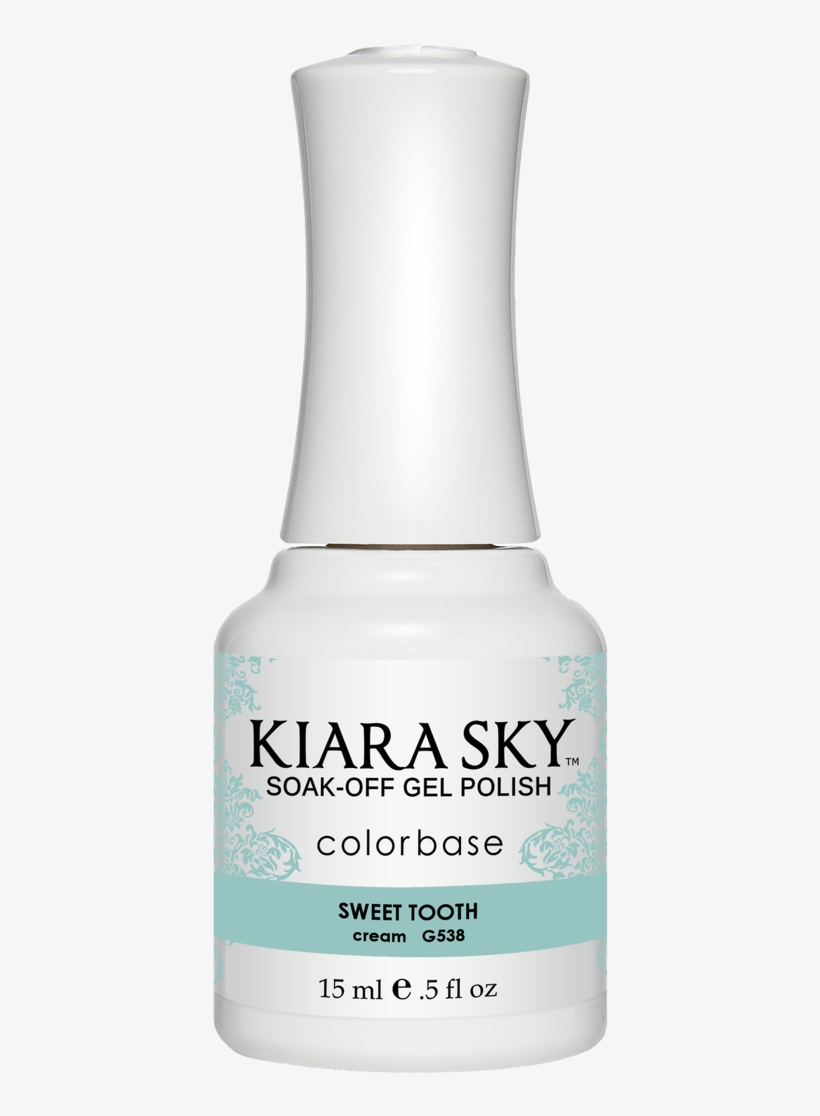 G538 Sweet Tooth - Kiara Sky (blue) Gel Polish Out, transparent png #2869379
