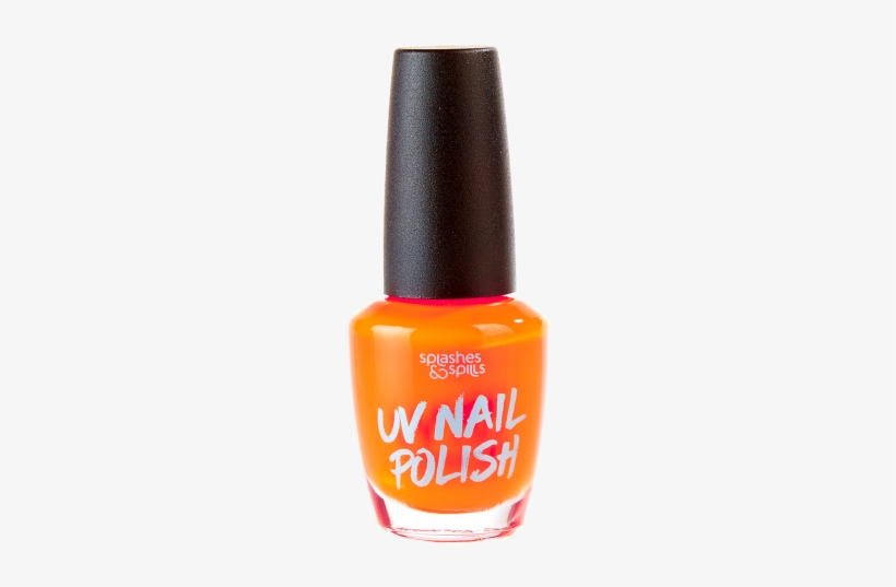 Uv Nail Polish - Splashes & Spills Halloween Nail Polish - Uv Orange, transparent png #2869434
